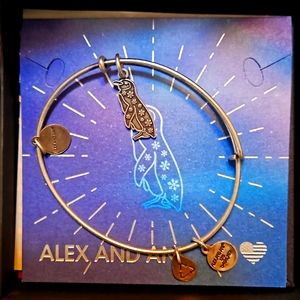 Alex and Ani penguin charm bracelet